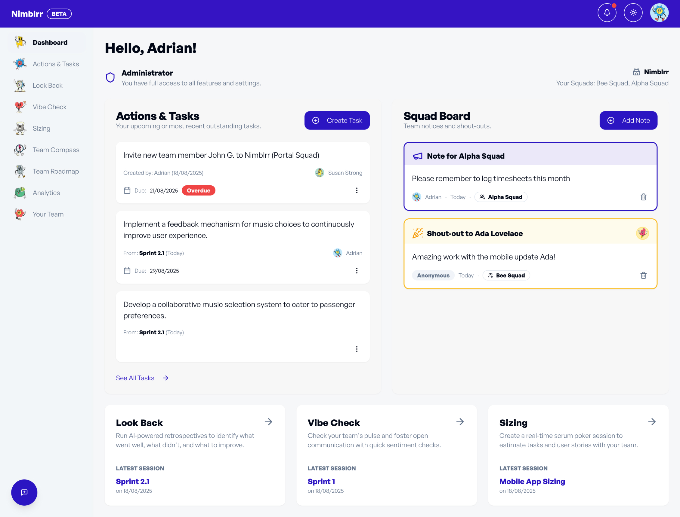 Dashboard guide banner