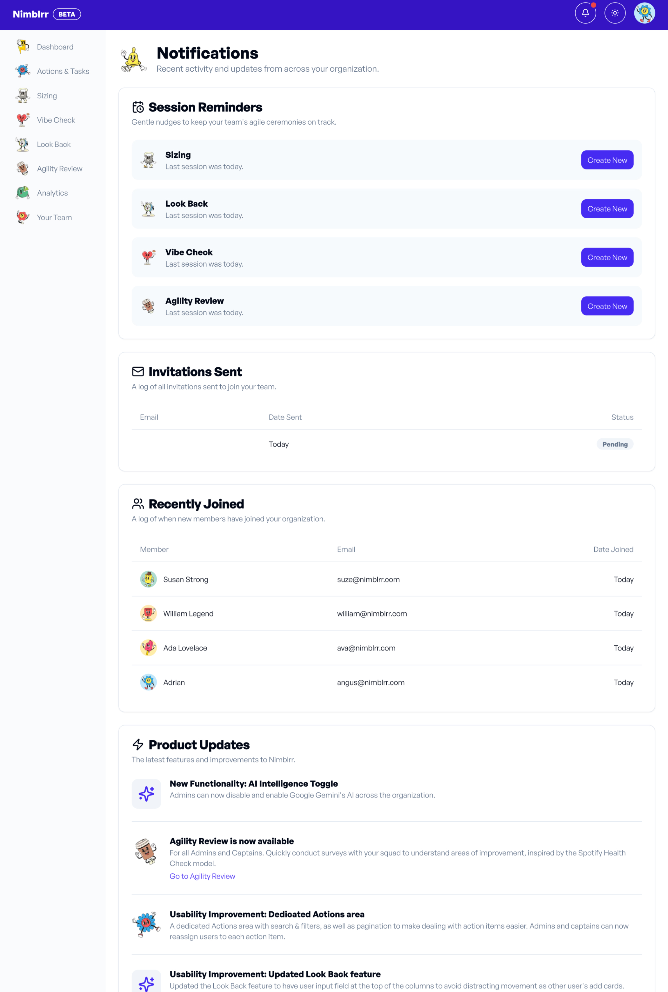 Notifications guide banner